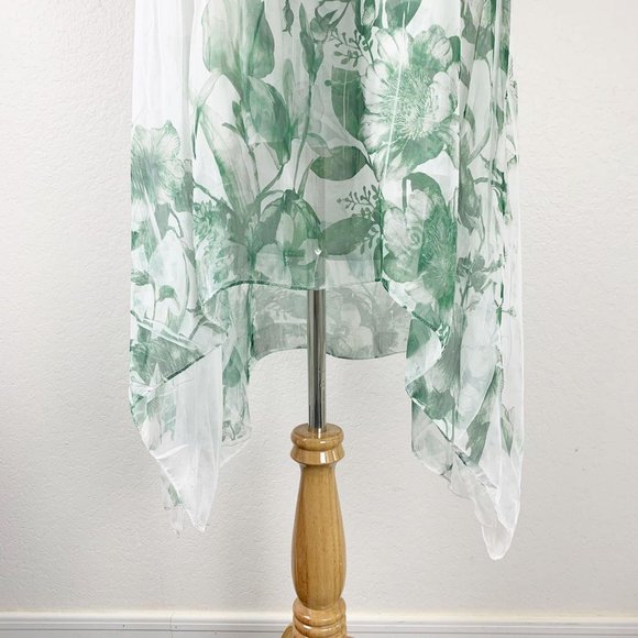 Scandal Italy Dress Flowy 3/4 Sleeve Roses Tunic - Picture 5 of 13